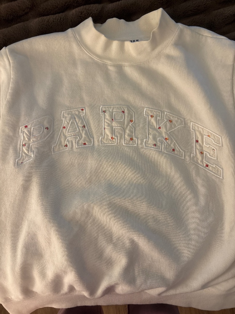 Parke floral mockneck sweater